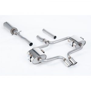 Milltek Resonated Cat Back Exhaust with Fixed Tips SSXM008 - R52 MINI Convertible