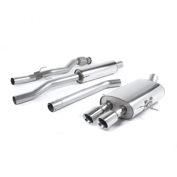 Milltek Resonated Cat Back Exhaust with Round GT80 Tips SSXM022 - R56 MINI