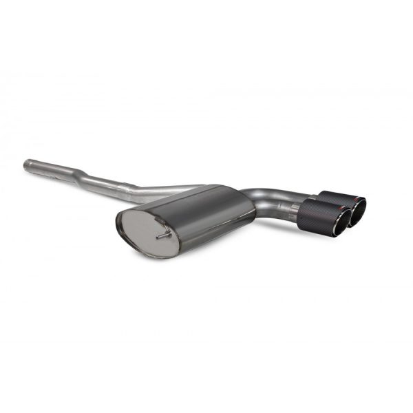 Scorpion Non Resonated GPF Back Exhaust with Carbon Ascari Tips SMNS018CF - F56 MINI GPF