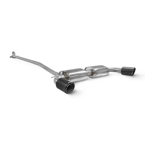 Scorpion Non Resonated Cat Back Exhaust with Carbon Ascari Tips SMN026CF - MINI R60 Countryman / R61 Paceman Cooper S ALL4