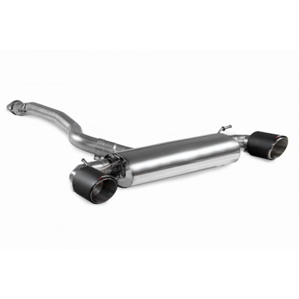 Scorpion Non Resonated GPF Back Exhaust with Carbon Ascari Tips STYS009CF - Toyota GR Yaris