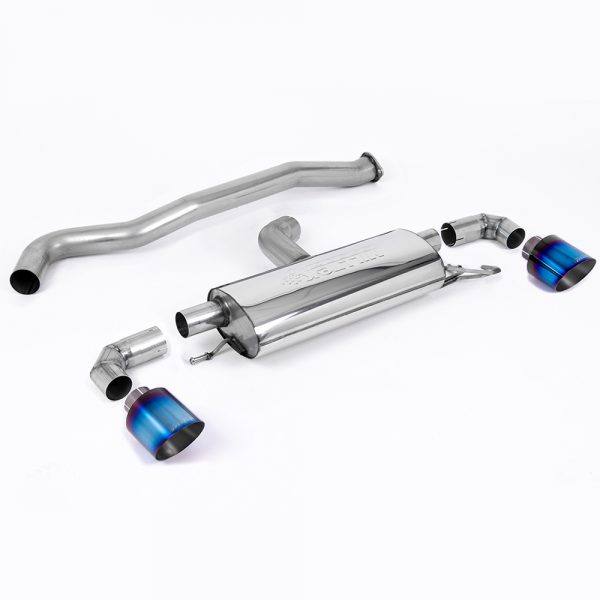 Milltek Non Resonated OPF / GPF Back Exhaust with Burnt Titanium Tips SSXTY130 - Toyota GR Yaris