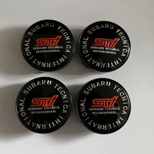 60mm Subaru Tecnica International STI Wheel Centre Caps